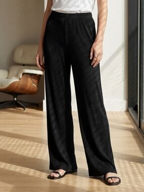 Lauren Ralph Lauren Black Wide-Leg Lounge Pants